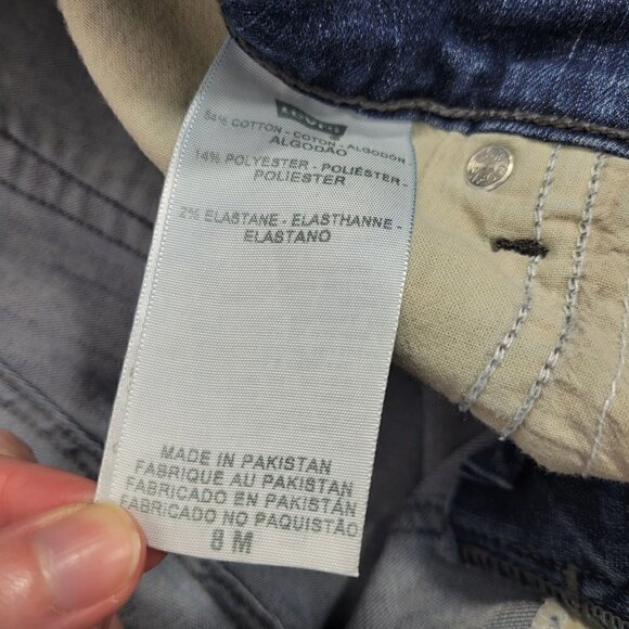 Levi's Women's 512 Perfectly Slimming Bootcut Jeans in a Dark Wash Size 8M - Picture 7 of 12